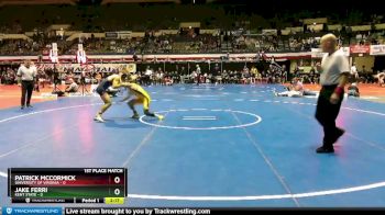 125 lbs Finals (2 Team) - Patrick McCormick, University Of Virginia vs Jake Ferri, Kent State