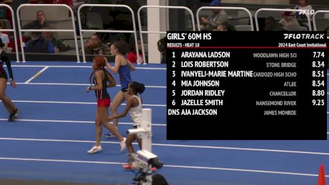 High School Girls' 60m, Prelims 19