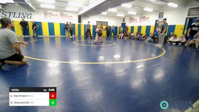 100 lbs Rr Rnd 4 - Andrew Hartmann, Shelton Wrestling Academy vs Addison Starcevich, Norman Grappling Club