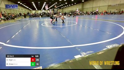 75 lbs Rr Rnd 2 - Abel Vigil, LWA 9U vs Maverick Knox, Roughriders 9U