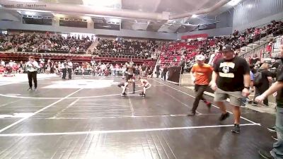 46 lbs Consi Of 16 #1 - Hank Hurd, Pawhuska Elks Takedown vs Hudson Haynes, Sperry Wrestling Club