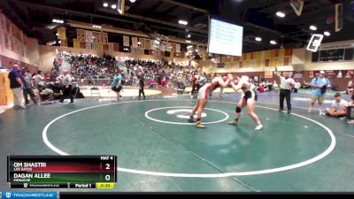 220 lbs Cons. Round 2 - Om Shastri, Los Gatos vs Dagan Allee, Monache