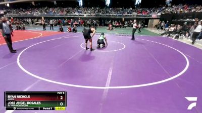 6A 215 lbs Quarterfinal - Jose Angel Rosales, El Paso Montwood vs Ryan Nichols, Allen