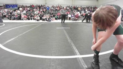 80 lbs Semifinal - Maverick Stewart, Checotah Matcats vs Chase Taylor, Brushy Wrestling Club