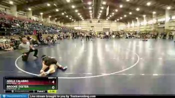 110 lbs Round 2 (6 Team) - Brooke Deeter, Utah Gold vs Adele Calabro, Gold Rush
