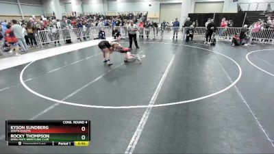 92 lbs Cons. Round 4 - Kyson Sundberg, South Dakota vs Rocky Thompson, Open Mats Wrestling Club