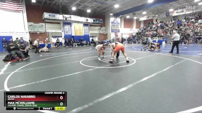 175 lbs Champ. Round 2 - Max McWilliams, Calvary Chapel (Santa Ana) vs Carlos Navarro, Selma