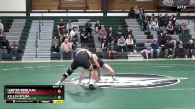 141 lbs Semifinal - Hunter Bidelman, North Idaho College vs Kellen Kolka, Umpqua Community College