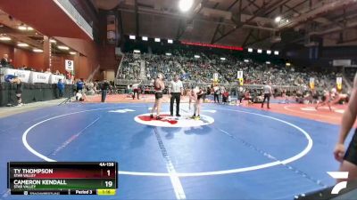 4A-138 lbs Champ. Round 1 - Zabian Cowley, Thunder Basin High School vs Payton Maggi, Natrona County