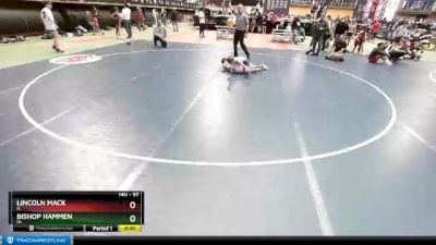 97 lbs Cons. Round 4 - Lincoln Mack, IL vs Bishop Hammen, IA