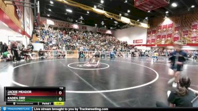 113 lbs Quarterfinal - Jackie Meador, Big Piney vs Kaden Orr, Natrona County