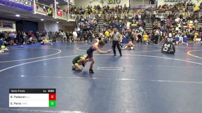 66 lbs Semifinal - Ben Padezan, All American vs Grayden Paris, Chestnut Ridge