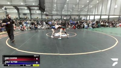 110 lbs Quarterfinal - Abbi Cooper, CA vs Joely Slyter, ID