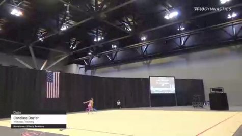 Caroline Dozier - Clubs, Midwest Training - 2021 USA Gymnastics Championships