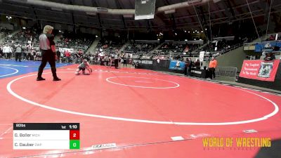 80 lbs Round Of 64 - Gavin Boller, Michigan MatCats vs Cale Dauber, Ottawa Wolfpack Wrestling Club