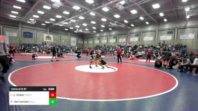 106 lbs Consi Of 8 #1 - Jack Baker, Granada vs Francisco Hernandez, Bullard