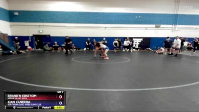 100 lbs Round 4 - Brand`n Edstrom, Upper Valley Aces vs Kian Kanekoa, Southern Idaho Wrestling Club