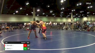 285 lbs Placement Matches (16 Team) - Deandre Berry, North River Mercenaries vs Christopher Bennett, Nebraska Hangin` 10`s