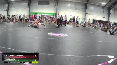 170 lbs Semis (4 Team) - Tim Brown, Level Up Wrestling vs Callum McCormack, Roundtree Wrestling Academy