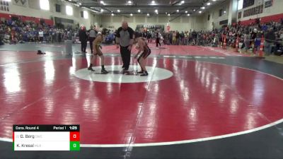 82 lbs Cons. Round 4 - Oliver Berg, Delano Wrestling Club vs Klyd Kresal, Mille Lacs Raiders