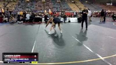 130 lbs Placement Matches (16 Team) - Cameron Guerin, McKendree University vs Maria Victoria Baez Dilone, King University