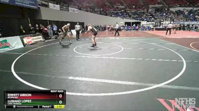 6A-195 lbs Champ. Round 2 - Emmitt Gibson, Roseburg vs Lusiano Lopez, Lake Oswego