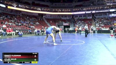 1A-215 lbs Cons. Round 5 - Kyler Sallis, Don Bosco vs Emmitt Fleshman, Alburnett