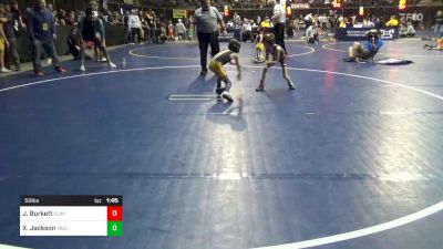 50 lbs Semifinal - Jacobi Burkett, Claysburg-Kimmel vs Xavier Jackson, Valley