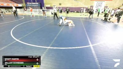 120 lbs Cons. Round 2 - Wyatt Martin, MI vs William Schneider, MN