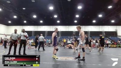 187 lbs Round 3 (4 Team) - Cael Dunn, Dogtown vs Ryan Allred, North Henderson Wrestling