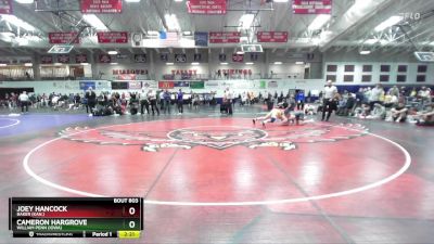 165 lbs Cons. Round 6 - Cameron Hargrove, William Penn (Iowa) vs Joey Hancock, Baker (Kan.)