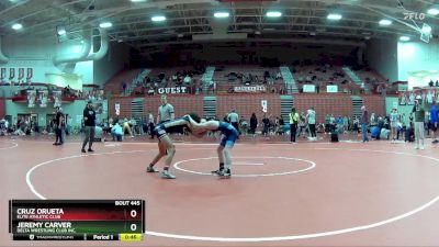 95 lbs Quarterfinal - Jeremy Carver, Delta Wrestling Club Inc. vs Cruz Orueta, Elite Athletic Club