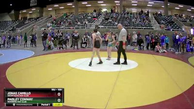 100 lbs 3rd Place Match - Paisley Conway, Newberg Mat Club vs Jonas Camillo, Salem Elite Mat Club