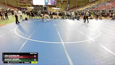 175 lbs Quarterfinal - Jon Schoenlein, Askeo International Mat Club vs Hudson Rogers, Team Idaho Wrestling Club