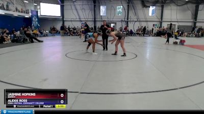 136 lbs Cons. Semi - Jasmine Hopkins, Quincy vs Alexis Ross, Iowa Central Community College