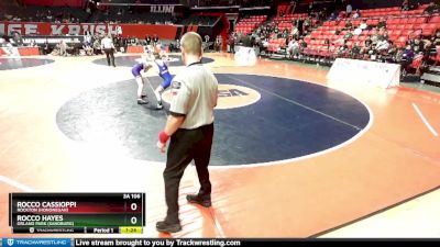 3A 106 lbs Quarterfinal - Rocco Hayes, Orland Park (Sandburg) vs Rocco Cassioppi, Rockton (Hononegah)