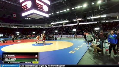 Girls 135 lbs Champ. Round 2 - Haile James, Cashmere (Girls) vs Lia Hornby, W. F. West (Girls)