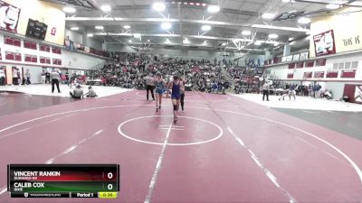 165 lbs Cons. Round 3 - Caleb Cox, Dixie vs Vincent Rankin, Durango NV