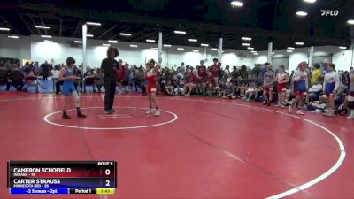 77 lbs Round 2 (8 Team) - Cameron Schofield, Indiana vs Carter Strauss, Minnesota Red