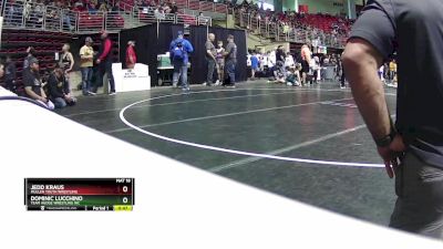 90 lbs Quarterfinal - Jedd Kraus, Mullen Youth Wrestling vs Dominic Lucchino, Team Agoge Wrestling Inc