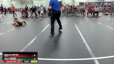 50 lbs Quarterfinal - Dallas Carter, Spazz vs Kyle Savage, Scanlan Wrestling Academy