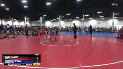 110 lbs 2nd Wrestleback (16 Team) - Tyler Yancey, Texas vs Jacob Campbell, Arkansas