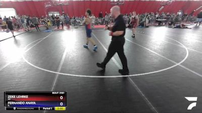 187 lbs Quarterfinal - Zeke Lehrke, WI vs Fernando Anaya, IL