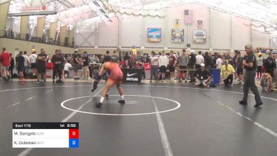 70 kg Quarterfinal - Mike Dangelo, NJRTC vs Kendall Coleman, Boilermaker RTC