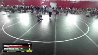 124-127 lbs Round 3 - Ramsey Brandenburg, Wisconsin vs Mya Fuesting-Gonzalez, Kenosha Wrestling Academy