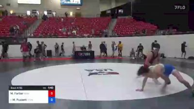 62 kg 7th Place - Maximus Fortier, Quest School Of Wrestling vs Malachi Puckett, Tennessee