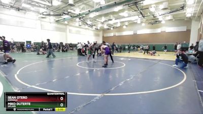 150 lbs Quarterfinal - Sean Otero, Norwalk vs Miko Duterte, Upland