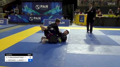 CHRISTIAN S BAUMGARTNER vs JOHN MICHAEL LLANES 2024 Pan Jiu Jitsu IBJJF Championship