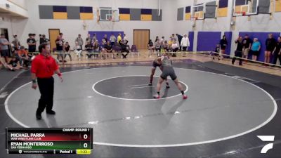 144 lbs Quarterfinal - Michael Parra, WAR Wrestling Club vs Ryan Monterroso, San Fernando