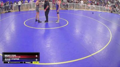 150 lbs Quarterfinal - Brody Foss, SOUTH MEDFORD MAT CLUB vs Shane Stoffer, Tualatin